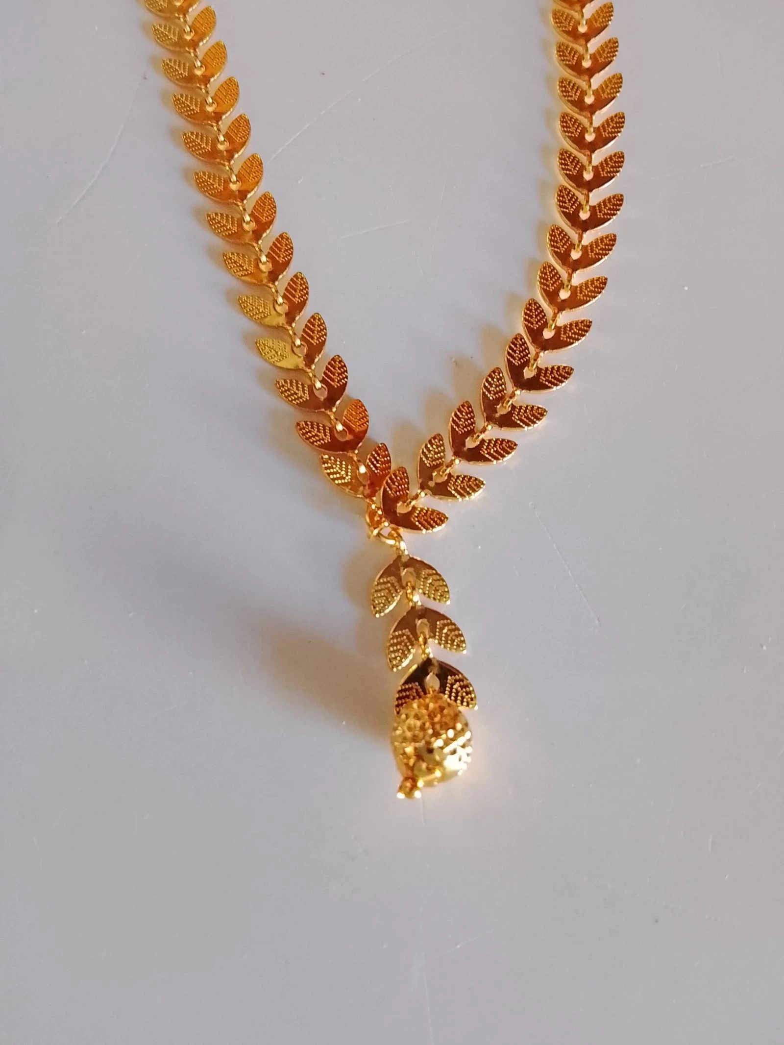 💎 vintage jurk Ketting Venetiaanse ketting (vierkant) en tarwe ketting in verguld messing 💎 – photo 3
